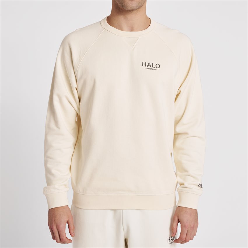 HALO Sweatshirts UNDYED CREW 610202 OFF WHITE